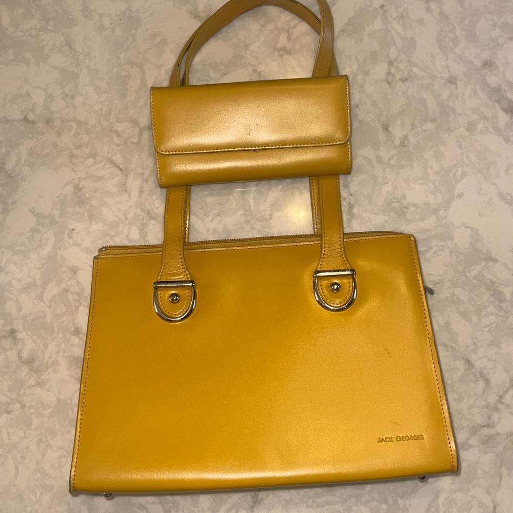 Jack Georges Milano Shoulder Bag AND Wallet.